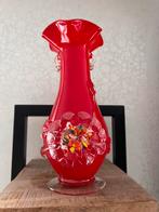 Murano vaas rood, Ophalen of Verzenden