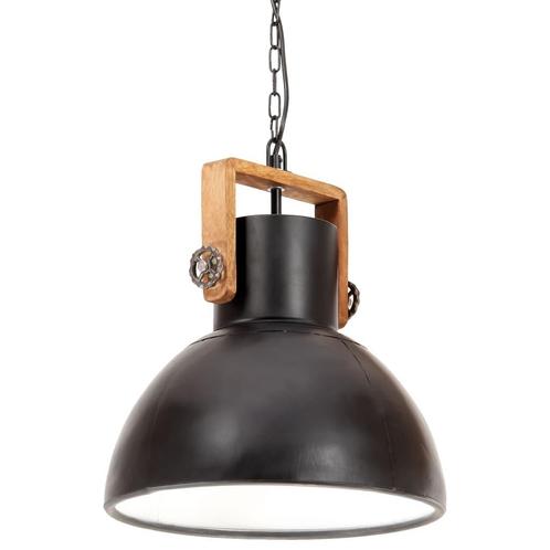 Hanglamp Industrieel Rond 25 W E27 40 Cm, Huis en Inrichting, Lampen | Hanglampen, Gebruikt, Minder dan 50 cm, Hout, Metaal, Ophalen of Verzenden