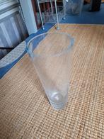 Te koop glazen vaas, Minder dan 50 cm, Glas, Gebruikt, Ophalen of Verzenden