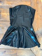 Ruffle Jurk / Latex / Maat L, Verzenden, Zwart, Overige typen