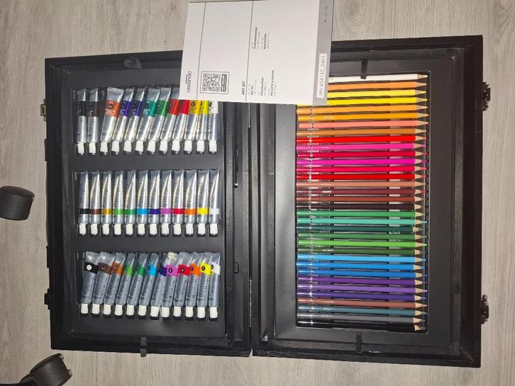 Crelando premium art set 174 piece, Hobby en Vrije tijd, Schilderen, Nieuw, Acrylverf, Ophalen of Verzenden