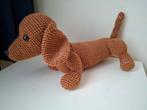 Zelfgehaakte teckel tekkel Knuffel, Ophalen of Verzenden, Nieuw, Hond