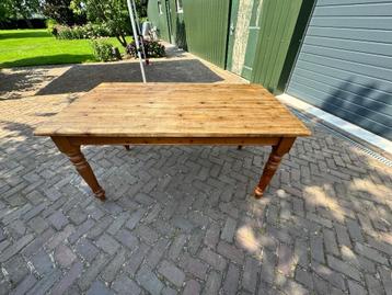 massief grenen eettafel beschikbaar voor biedingen