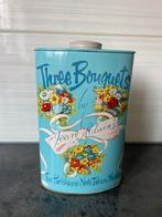 Vintage Talkpoeder Blik - Jean Adaire Three Bouquets, Antiek en Kunst, Ophalen of Verzenden