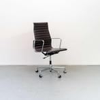 11x Vitra Eames EA 119 Bureaustoel Donkerbruin Leer – Chroom