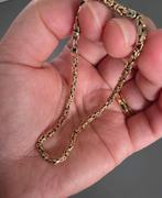 Koningsarmband goud 14k 585, Ophalen, Zo goed als nieuw, Goud, Goud