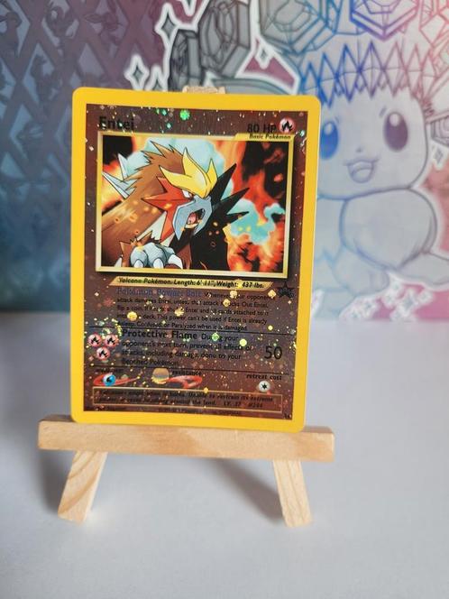 Entei #34 Wizards Black Star Promos, Hobby en Vrije tijd, Verzamelkaartspellen | Pokémon, Nieuw, Losse kaart, Foil, Verzenden