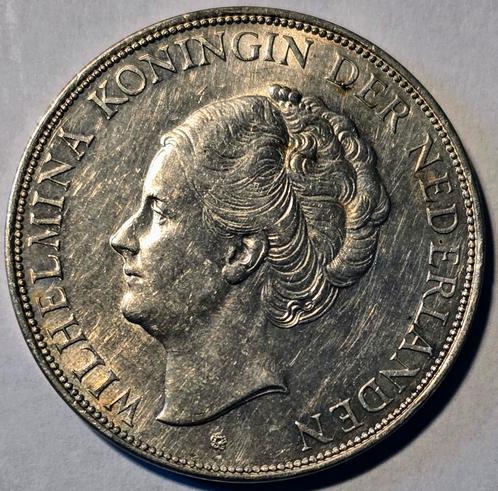 Nederland 2½ Gulden 1939 zilver - Koningin Wilhelmina, Postzegels en Munten, Munten | Nederland, Losse munt, 2½ gulden, Koningin Wilhelmina