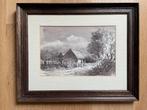 Schilderij A.K. Vogelaar. Aquarel., Ophalen