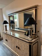 Manhattan woon- en eetkamer set, Ophalen, Zo goed als nieuw, Italiaans/ Marmer, 4 tot 6 stoelen