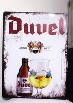 Duvel Reclamebord Bier 40x30 Zeldzaam model🤗😎🍺💑🎁👌, Ophalen of Verzenden, Zo goed als nieuw, Reclamebord