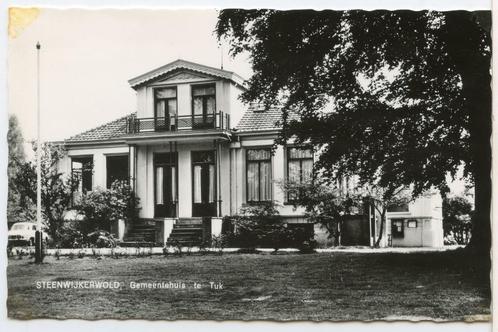 Steenwijkerwold, Gemeentehuis te Tuk. 1966, Verzamelen, Ansichtkaarten | Nederland, Ongelopen, Overijssel, 1960 tot 1980, Verzenden