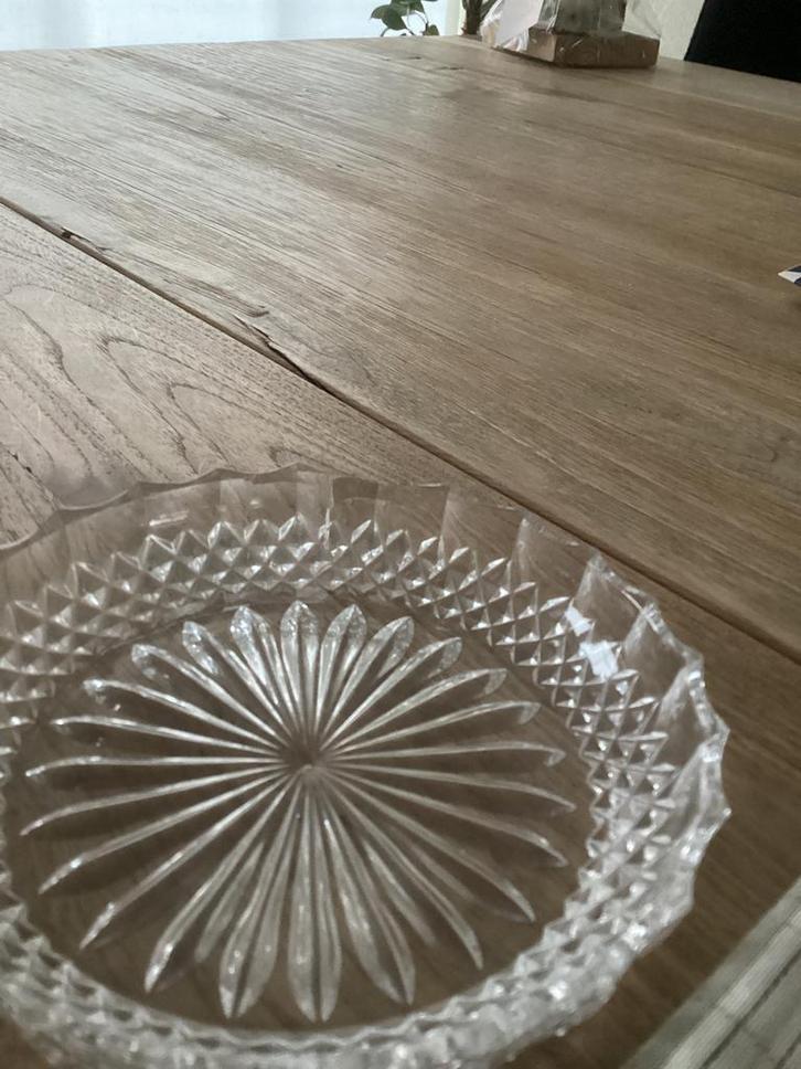 Antiek schaaltje  - kristal glas - klein prijsje  -, Antiek en Kunst, Curiosa en Brocante, Ophalen of Verzenden