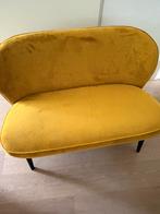 Woood Sara Bankje Bank Velvet Oker / Bank / 2-zits bank, Huis en Inrichting, Banken | Bankstellen, Ophalen, Gebruikt, 150 tot 200 cm