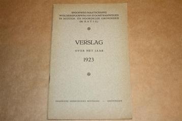 Verslag Spoorwegmij Woldjerspoorweg Groningen 1923 beschikbaar voor biedingen