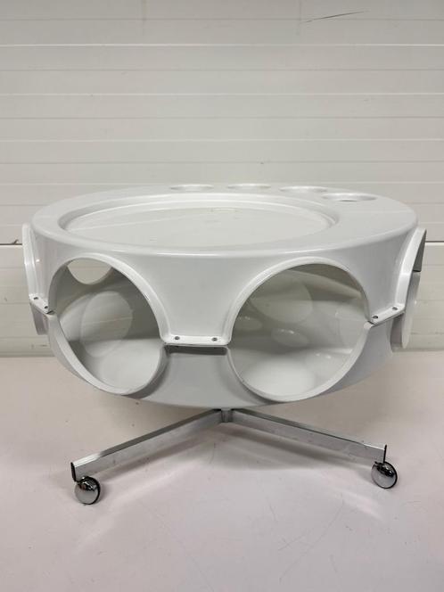 Toffe Space-Age Rotabar (Curver), Huis en Inrichting, Tafels | Salontafels, Gebruikt, Minder dan 50 cm, 50 tot 100 cm, 50 tot 100 cm