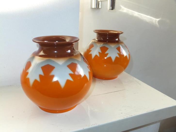 mooie art deco vazen mosa maastricht 30's antiek mooi cadeau, Antiek en Kunst, Curiosa en Brocante, Ophalen