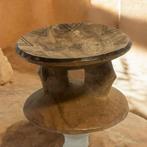 Afrikaanse Tonga/Dogon Kruk - Bijzettafel/Planten Tafeltje, Ophalen of Verzenden
