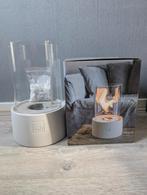 Leeff-Stonefire-Sfeerhaard • Kado tip voor de feestdagen!, Overige materialen, 25 tot 50 cm, Wit, Nieuw