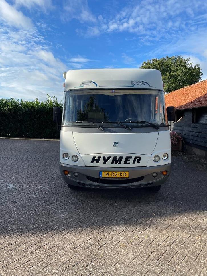Hymer B654, frans bed en hefbed, Caravans en Kamperen, Campers, Particulier, tot en met 4, Integraal, Hymer, Fiat, Diesel, Handgeschakeld