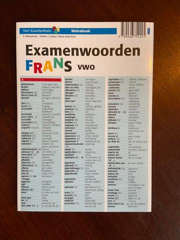 Examenwoorden Frans havo/vwo beschikbaar voor biedingen