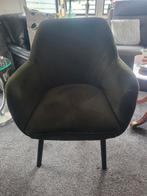 4 velours eetkamerstoelen, Ophalen, Zo goed als nieuw, Minder dan 75 cm, 50 tot 75 cm