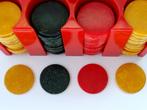 Gemarmerde Pokerchip Caddy in Rood Bakeliet / Catalin, Verzenden, Zo goed als nieuw