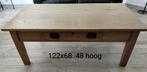 Eiken salontafel, Ophalen, 100 tot 150 cm, Eikenhout, 50 tot 100 cm