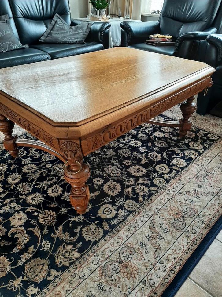 Mechelse Salontafel met Leeuwenpoten, Antiek en Kunst, Antiek | Meubels | Tafels, Ophalen