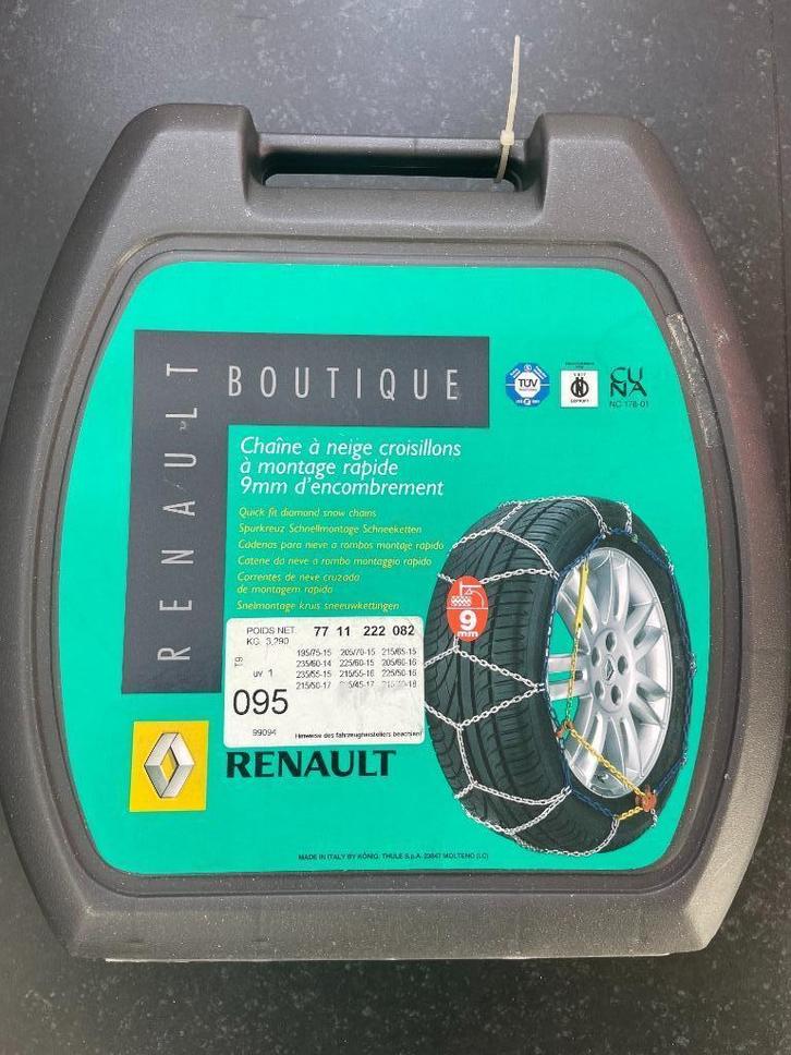 Renault Boutique sneeuwkettingen – 9mm – in koffer, Auto diversen, Sneeuwkettingen, Nieuw, Ophalen
