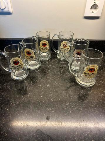6 mooie Bacardi mokken. beschikbaar voor biedingen