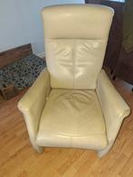 Comfortabele lederen fauteuil, Ophalen, Gebruikt, Minder dan 75 cm, Leer