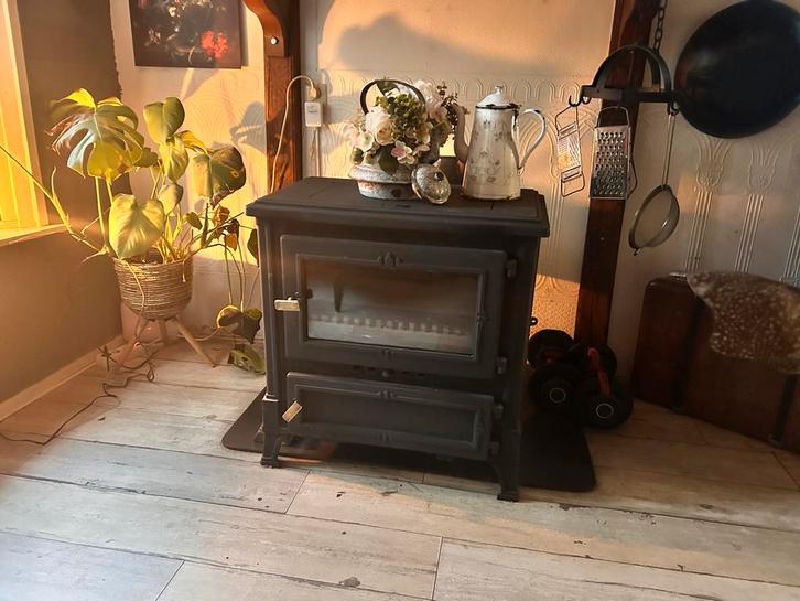 Houtkachel 11KW - Vrijstaand, Huis en Inrichting, Kachels, Gebruikt, Vrijstaand, Houtkachel, Hout, Ophalen of Verzenden