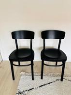Stoelen IKEA zwart Idolf, Huis en Inrichting, Stoelen, Ophalen, Twee, Zwart, Zo goed als nieuw