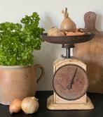Brocante oud weegschaaltje / weegschaal, Ophalen of Verzenden