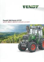 Folder Fendt Vario 200, Ophalen of Verzenden, Gelezen, Tractor en Landbouw