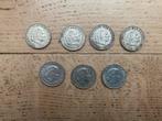 Zilveren gulden Juliana 7 stuks, Ophalen of Verzenden, Koningin Juliana, 2½ gulden, Zilver