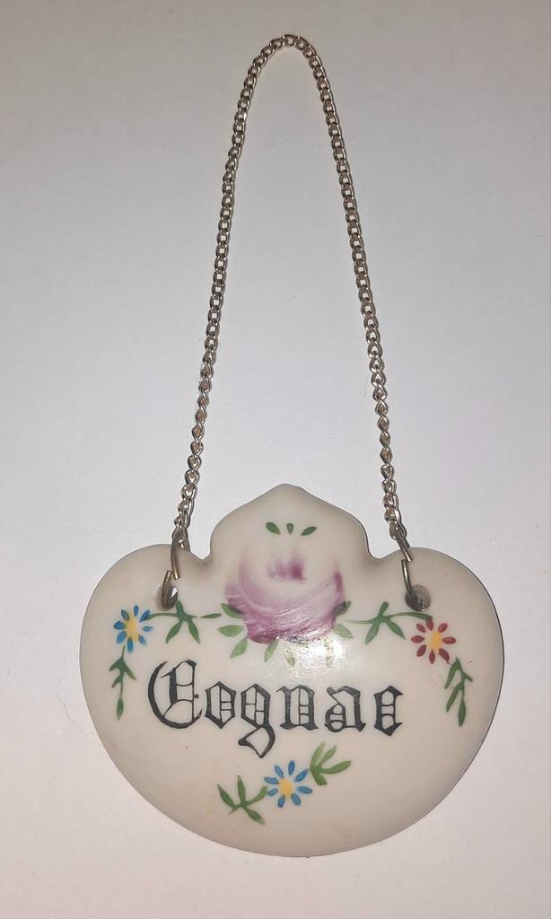 Vintage porseleinen karaf hanger " Cognac ", Antiek en Kunst, Antiek | Porselein, Ophalen of Verzenden