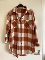 Flanel blouse/ jasje, Oranje, Ophalen of Verzenden, Zo goed als nieuw, Maat 46/48 (XL) of groter