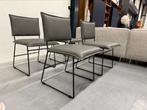 4 Nieuw Jess Design Norman eetkamerstoel Grijs leer Stoel, Huis en Inrichting, Stoelen, Nieuw, Leer, Ophalen of Verzenden, Vier