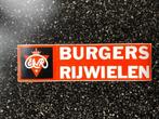 Fraaie BURGERS sticker 40 x 11 cm., Verzamelen, Merken en Reclamevoorwerpen, Reclamebord, Ophalen of Verzenden, Zo goed als nieuw