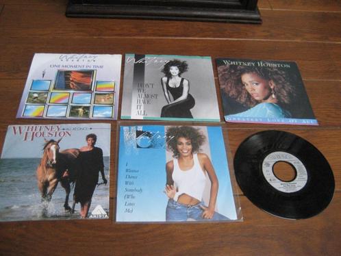 Whitney houston singles collectie, Cd's en Dvd's, Vinyl Singles, Zo goed als nieuw, Single, R&B en Soul, 7 inch, Ophalen of Verzenden