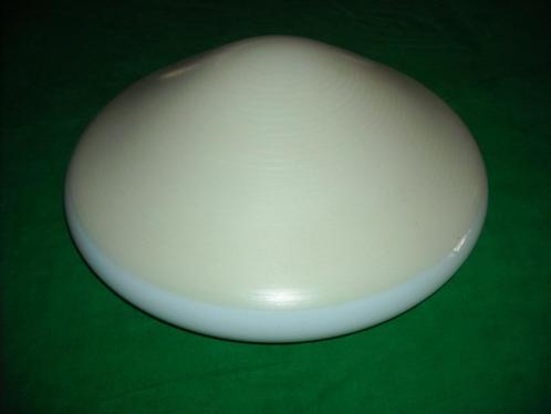 jaren 50 plafonniere plafond lamp plafondlamp glazen kap oud, Antiek en Kunst, Antiek | Lampen, Ophalen of Verzenden