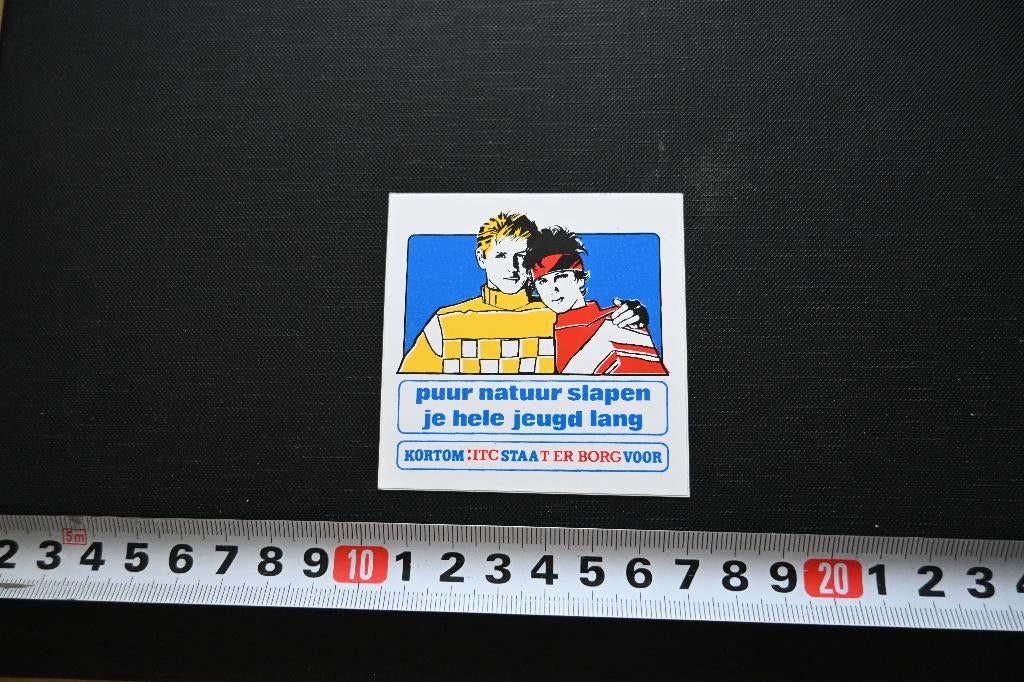 sticker puur natuur slapen je hele jeugd lang ITC terborg, Ophalen, Zo goed als nieuw