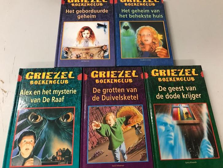 5 boeken van De Griezelboekenclub & 2 x  Griezel bibliotheek, Boeken, Kinderboeken | Jeugd | 10 tot 12 jaar, Gelezen, Fictie, Ophalen of Verzenden