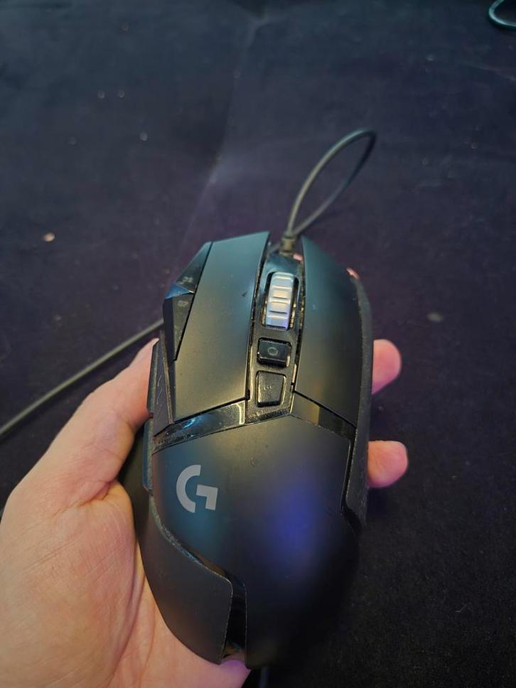 Logitech G502 HERO Gaming Muis, Computers en Software, Muizen, Gebruikt, Muis, Rechtshandig, Bedraad, Ergonomisch, Gaming muis