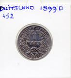 DUITSLAND 1 MARK 1899 D EEN MOEILIJK JAAR ZILVER, Ophalen of Verzenden, Duitsland, Losse munt, Zilver