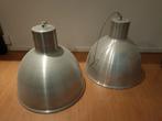 2 Aluminium Lampen - industrieel, Huis en Inrichting, Ophalen, Gebruikt, Metaal, Minder dan 50 cm