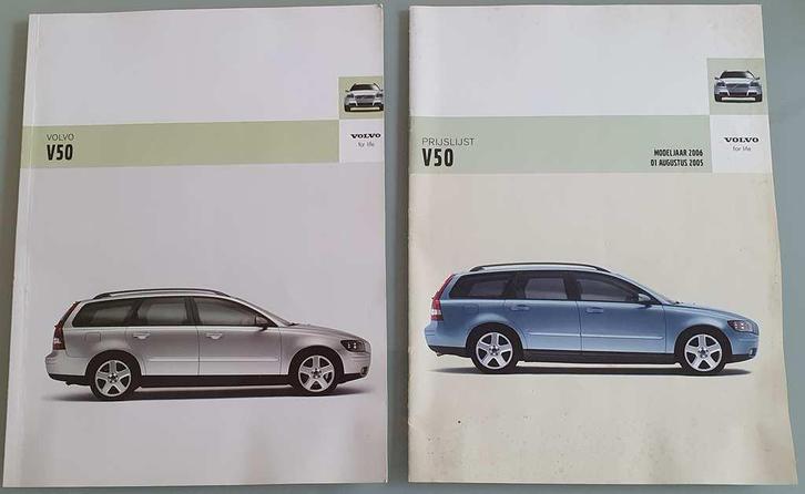 Volvo V50 Folders NL., Boeken, Auto's | Folders en Tijdschriften, Zo goed als nieuw, Volvo, Ophalen of Verzenden