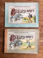 Beeldschriften ‘Het visschertje’ en ‘De Hengelaar’ uit 1900, Ophalen of Verzenden